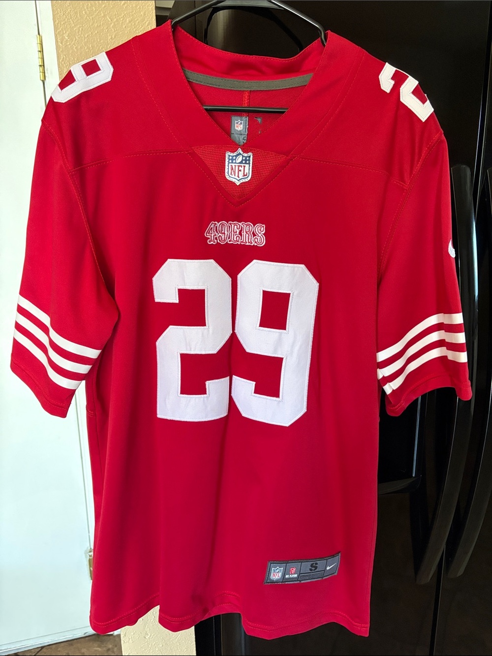 Nike NFL Red and White San Francisco 49ers #29 Jersey Talanoa Hufanga Large